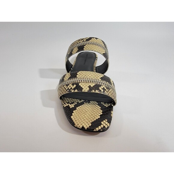 NEW Rebecca Minkoff 9.5 Marciann Too Sandal Snake Embossed Flats Slip On - Picture 7 of 10